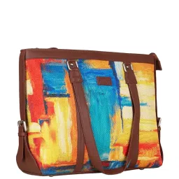 ZOUK Multicolor Printed Large Tote Handbag image 3