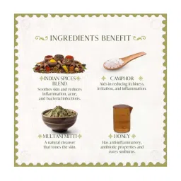 Old School Rituals Purifying Hand-Pounded Spices & Camphor Oil Purifying Mask - 50 gm image 3