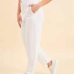 Sweet Dreams White Cotton Pants image 3