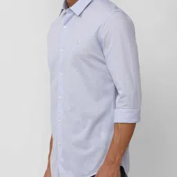 Simon Carter London Blue Slim Fit Casual Shirt image 3