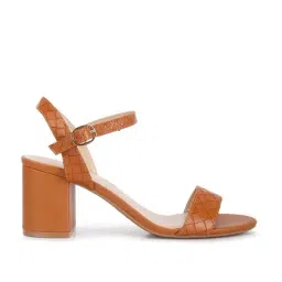 London Rag Women's Tan Ankle Strap Sandals image 2
