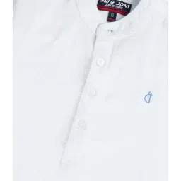 Gini & Jony Kids White Solid Shirt image 3