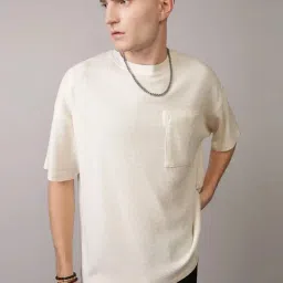 American Eagle White Loose Fit Texture T-Shirt-picture-14