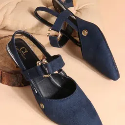 Carlton London Women's Navy Sling Back Sandals-picture-43