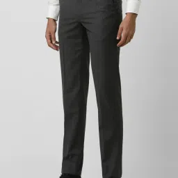 Van Heusen Grey Slim Fit Trousers image 3