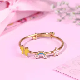 Elegante kids Infant Girls Gold-Plated Skin-Friendly Bangle-picture-14