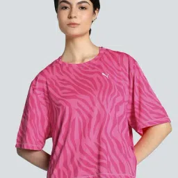 Puma Pink Printed Sports T-Shirt-picture-28