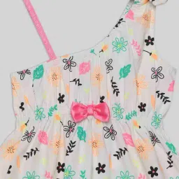 Nauti Nati Girls Multicolor Cotton Graphic Print Dress-picture-27