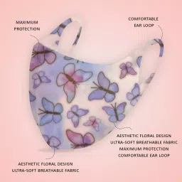 Oriley ORFRM10 Multilayer Reusable Female Face Mask (Pack of 6 Pcs) image 3