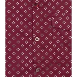 Budding Bees Kids Red Cotton Printed Full Sleeves Shirt image 4