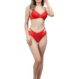 Cukoo Red Lace Bikini Panty image 4