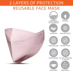Oriley ORFRM26 Multilayer Reusable Female Face Mask (Pack of 6 Pcs) image 2