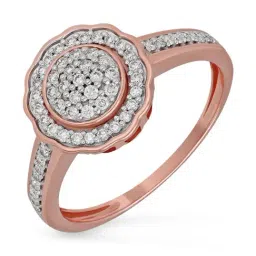 Malabar Gold and Diamonds 18k IGI Certified Diamond Rose Gold Ring for Women-picture-47