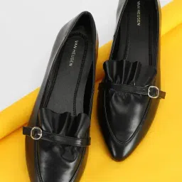 Van Heusen Women's Black Casual Loafers-picture-17