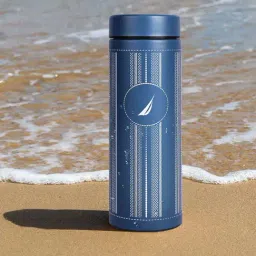Nautica Stern Blue & White Stainless Steel Sleek Insulated Travel Thermo Flask (500ml)-picture-24