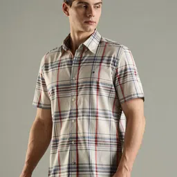 Tommy Hilfiger Checked Spread Collar Cotton Shirt image 5