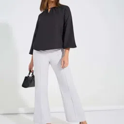 Styli Black Regular Fit Top image 3