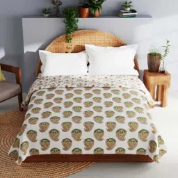 Bianca Mezzo Orange Cotton 140 TC 150 GSM Double Dohar-image-9