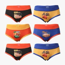 Bodycare Kids Black, Yellow, Orange & Blue Briefs (Pack of 6)-image-99