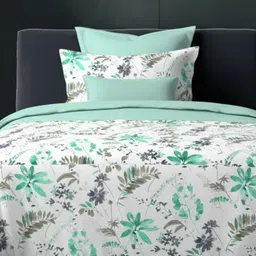 Sleeping Owls Floral 144 TC Skin-Friendly Cotton Single Bedsheet with 1 Pillow Covers-image-35