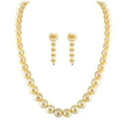 Sri Jagdamba Pearls Silver Alloy Necklace Set-picture-35