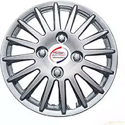 Auto Pearl CS21 R13 r 33.02 cm (13 Inch) ess Type Wheel Hubcap with Retention Ring Glossy Silver Wheel Cover for Tata Tiago (Set of 4) image 2