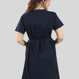 Fabme Pack Of 3 Typography Printed Maternity Knee Length A-Line Dresses image 5