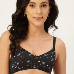 DressBerry Set of 2 Black & Pink Geometric Bra image 2