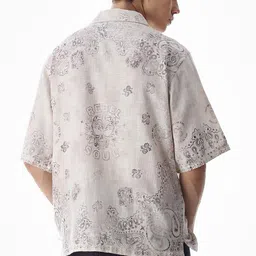Jack & Jones Ethnic Motifs Printed Cuban Collar Oversized Casual Shirt image 5