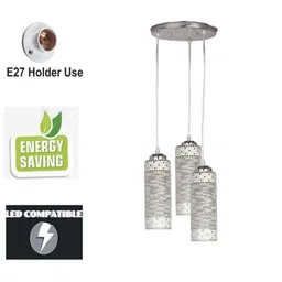 SOMIL Floral Printed Glass Ceiling Lamp image 2