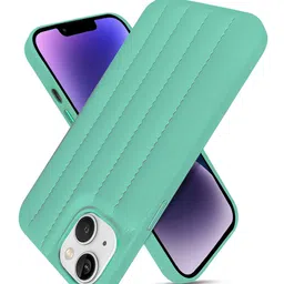 QRIOH Solid Stitch Leather iPhone 14 Plus Back Case-picture-48