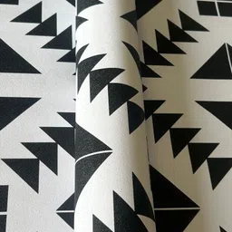 JAAMSO ROYALS Black & White Geometric Wallpaper For Home & Wall Décor - White-picture-24