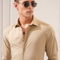 HIGHLANDER Men Slim Fit Opaque Casual Shirt-picture-30