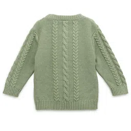 THE BABY TRUNK Kids Cable Knit Self Design Woollen Pullover image 4