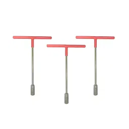 Fulcrum 7, 8, 10 mm Long T-Socket Spanner Matt Finish with Plastic Grip Set of 3 Pieces-picture-11