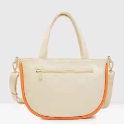 Caprese Cream Solid Medium Handbag image 3