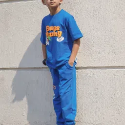 Nap Chief Unisex Royal Blue Cotton Relaxed Fit Character Based Clothing Set image 3