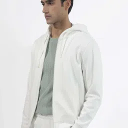 Rare Rabbit Off White Regular Fit Solid Sweatshirt image 3