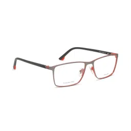 Police VPL951K578U8FR Silver Rectangular Eye Frames For Men image 3