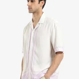 Rare Rabbit Off White Boxy Fit Print Shirt image 3