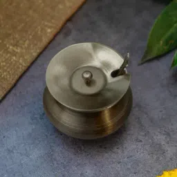 Ambi Vintage Gold Brass Ghee Pot (Matte) With Spoon - 350 ml-picture-32