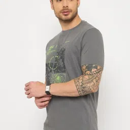 Duke Grey Slim Fit Printed T-Shirt image 3