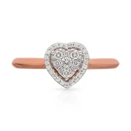 Malabar Gold and Diamonds 18k IGI Certified Diamond Rose Gold Ring for Women image 3