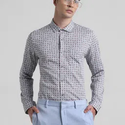 Jack & Jones Men Slim Fit Opaque Printed Casual Shirt-picture-33