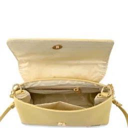 Fastrack Structured Yellow Solid Small Sling Handbag for Women image 3