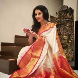 Moda Rapido Woven Design Zari Art Silk Handloom Banarasi Saree-picture-34