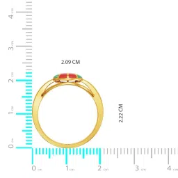 Joyalukkas 22k Oval Orb Golden Ring image 3