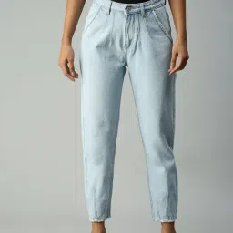 showoffff SHOWOFF Mom Fit Clean Look Blue Jeans-picture-29