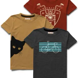 HELLCAT Multicolor Printed T-Shirt (Pack Of 3)-picture-32