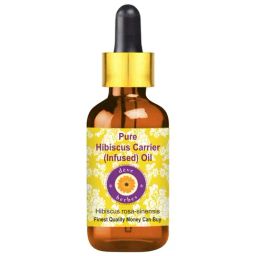Deve Herbes Pure Hibiscus Carrier (Infused) Oil with Glass Dropper - 10 ml-picture-30